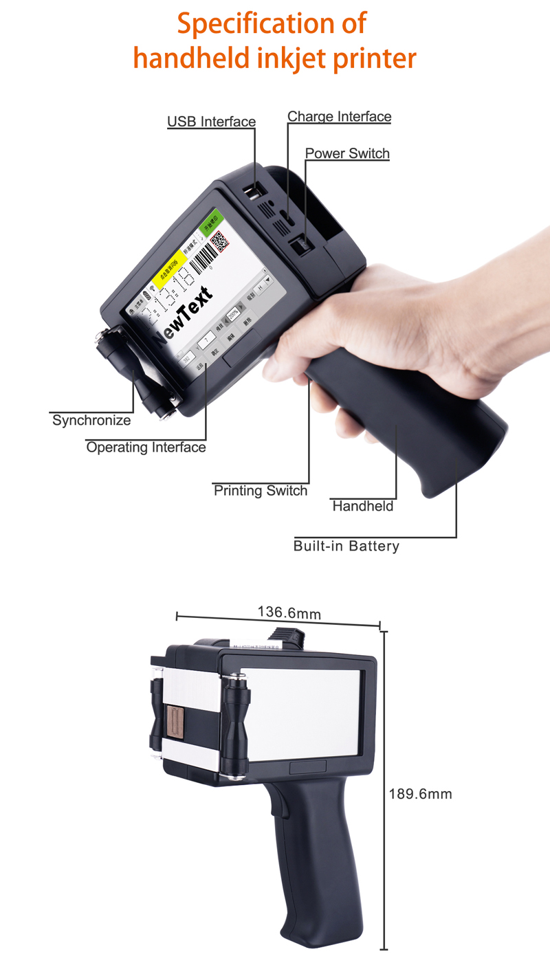 Applications and Types of Handheld Inkjet Thermal Printer