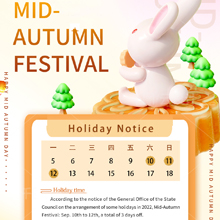 Holiday Notice - Mid-Autumn Festival 